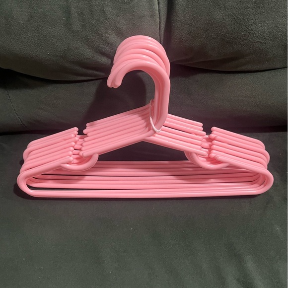 Pink Baby/Mids Plastic Clothes Hangers Set (10pc) - Picture 2 of 2
